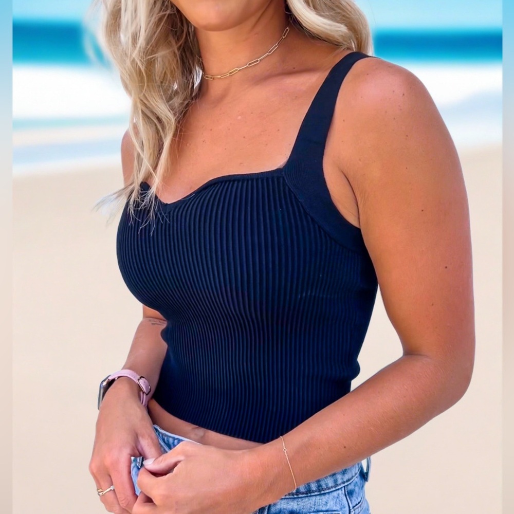 Black Ribbed Camisole